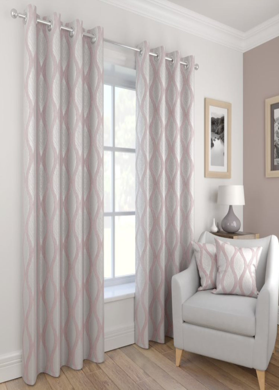 Deco Lined Eyelet Curtains