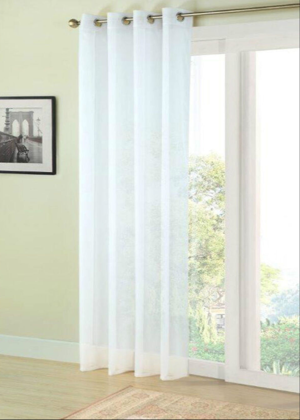 Eyelet Voiles in White