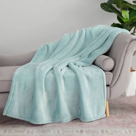 Plain Fleece Throw Mint